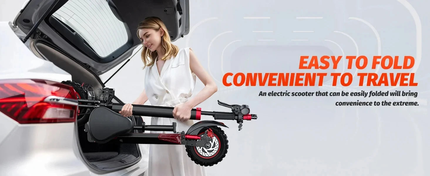 J11 Max E-Scooter 1200W Motor 48V18AH With Seat Commuter Adult Electric Scooter 11" All-Terrain Fold Scooters One-year Warranty.