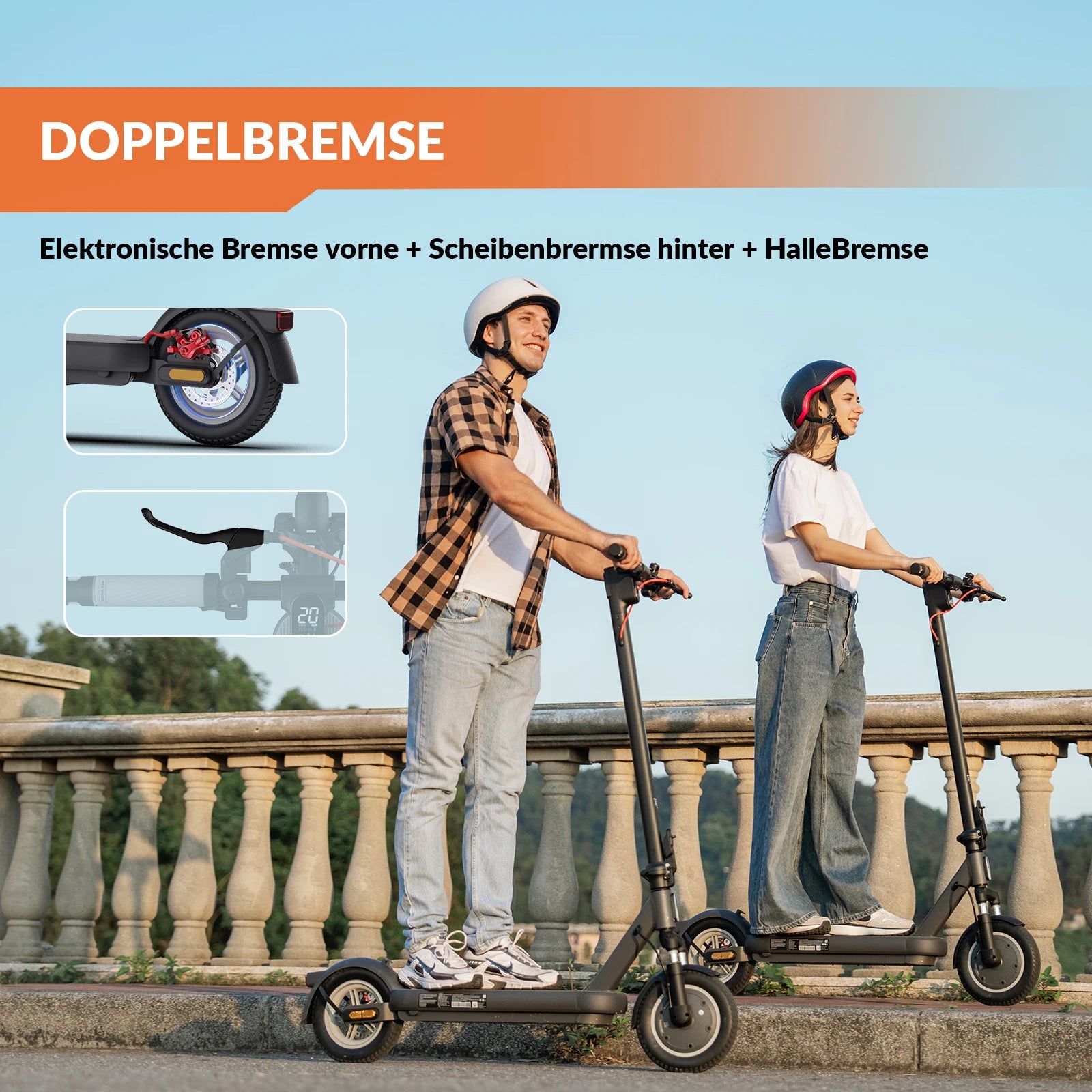 5TH WHEEL ES14 ABE Adult E-Scooter 400W Motor 48V 7.5AH Battery City Electric Scooter 10" Solid Tires Foldable Electric Scooter.