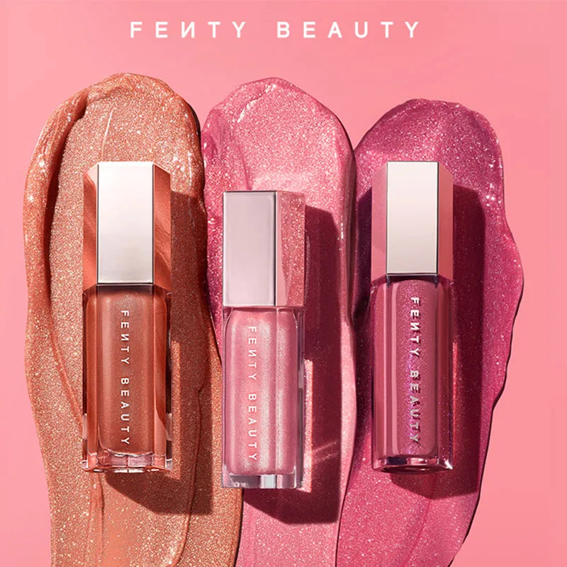Fenty Beauty Gloss Bomb Lip Glaze Multi-color Moisten Shine Glitter Lip Plumper Makeup Beginner Liquid Lipstick Makeup Cosmetics.