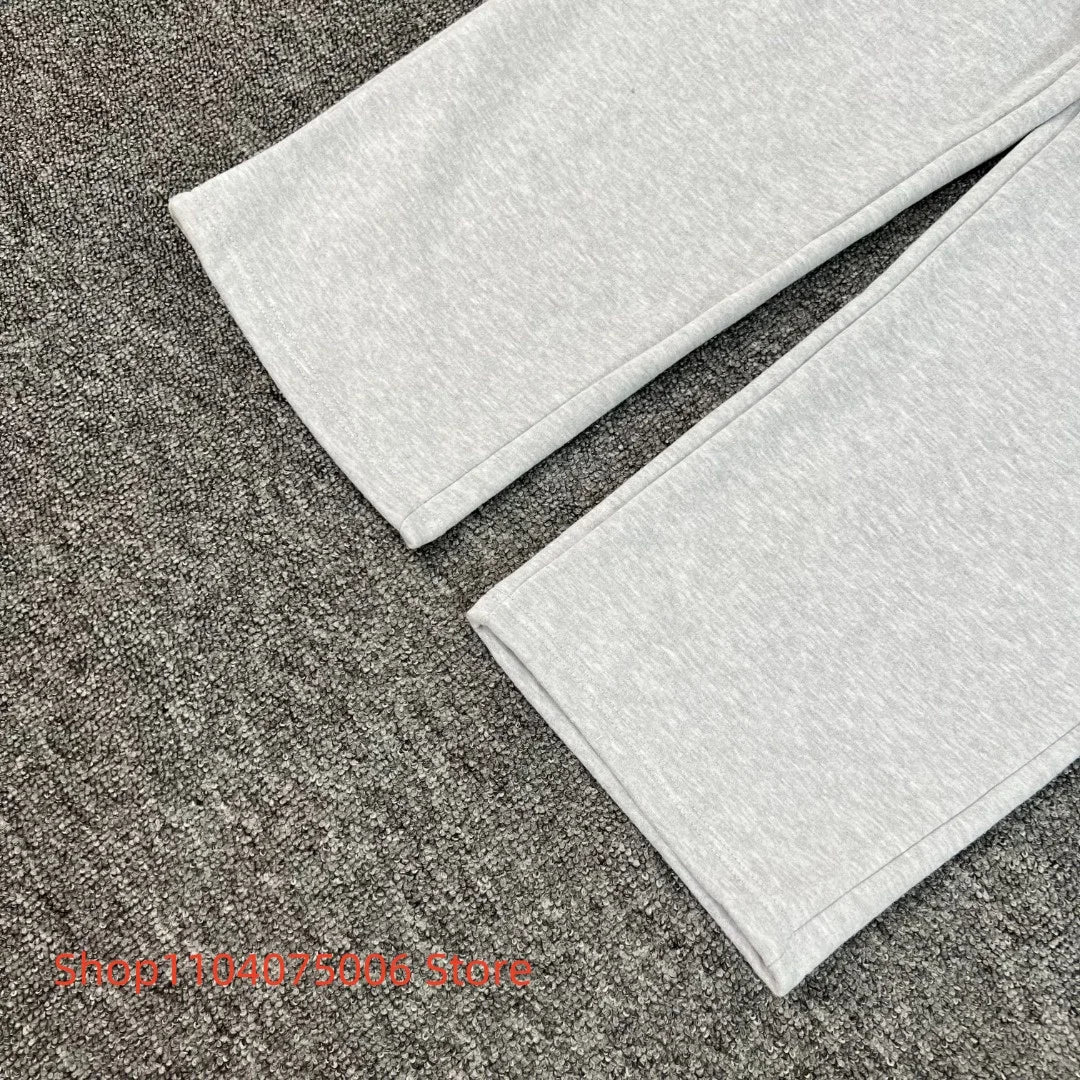 Pepe Studio Fleece-Lined Elastic Waist Jogger Pants Winter Warm Soft Loose Fit Sweatpants with Drawstring for Women Men