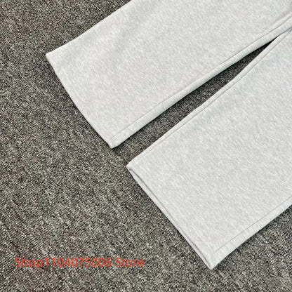 Pepe Studio Fleece-Lined Elastic Waist Jogger Pants Winter Warm Soft Loose Fit Sweatpants with Drawstring for Women Men