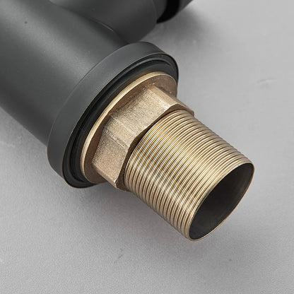 Matte Kitchen Faucet Deck Sinks Faucet High Arch 360 Degree Swivel Cold Hot Mixer Water Tap