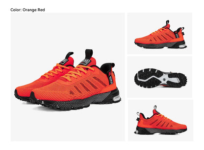 Men's Running Shoes Baasploa Male Sneakers Shoes Breathable Mesh Outdoor Grass Walking Gym Shoes For Men Plus Size 41-50.