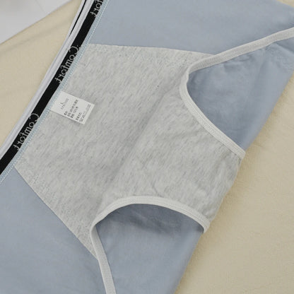 1Pack Women's Period Underwear Mid Waist Anti-Leakage Cotton Panties Comfortable Menstrual Briefs for Teens Ladies Intimates.