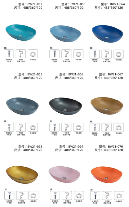 Farbiges, transparentes Badezimmerwaschbecken aus gehärtetem Glas, Hotel, modernes Aufsatzwaschbecken, Waschbecken mit Wasserfall-Wasserhahn, 49 x 35 x 13 cm