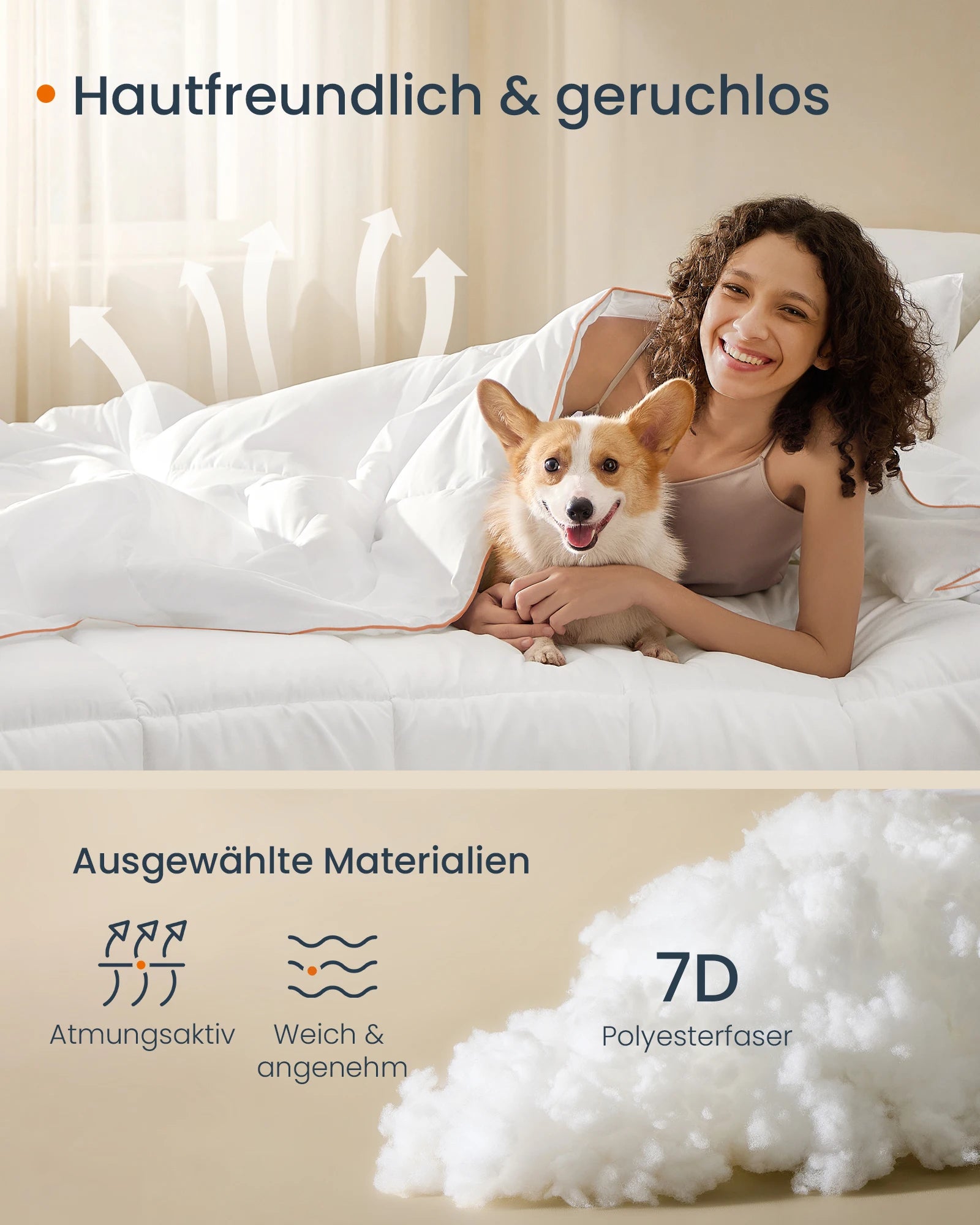 SONGMICS HOME Microfiber bedspread duvet filling: 100% microfiber quilt with 8 loops, 300 GSM  - et.