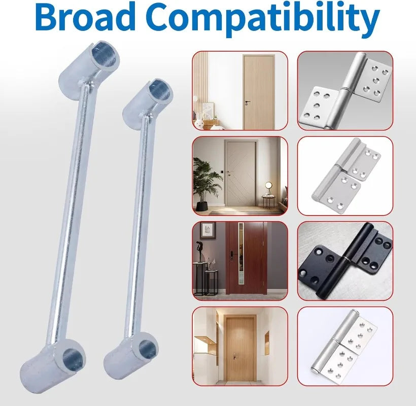 Doppelseitiges Scharnier-Einstellwerkzeug Reparaturschlüssel für Türen Schränke Möbel Haushalt mit Rundbolzen langlebige praktische Handwerkzeuge ideal für Zuhause Werkstatt zeitsparend multifunktional und robust
