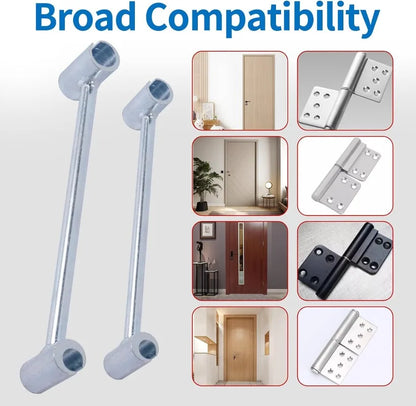 Doppelseitiges Scharnier-Einstellwerkzeug Reparaturschlüssel für Türen Schränke Möbel Haushalt mit Rundbolzen langlebige praktische Handwerkzeuge ideal für Zuhause Werkstatt zeitsparend multifunktional und robust