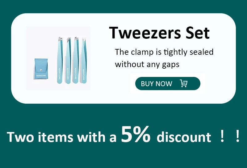 Zirconia Ceramic Pointed Tweezers Stainless Steel Tweezers with Slanted Tips Edges Eyebrows Beards Hair  Eyelash Tweezers.