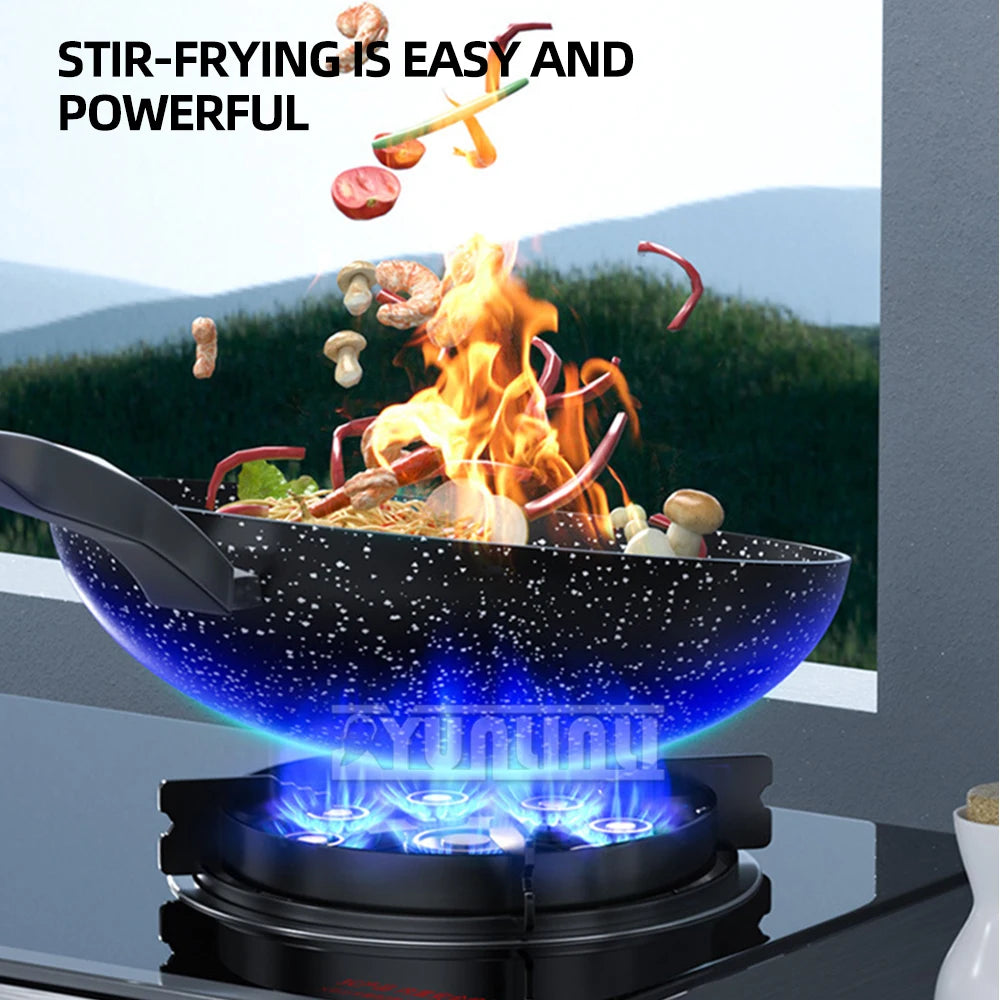 Household Desktop Natural Gas Liquefied Gas Timing Stove Double-Hole Fierce Fire Kitchen Cooker Tool.