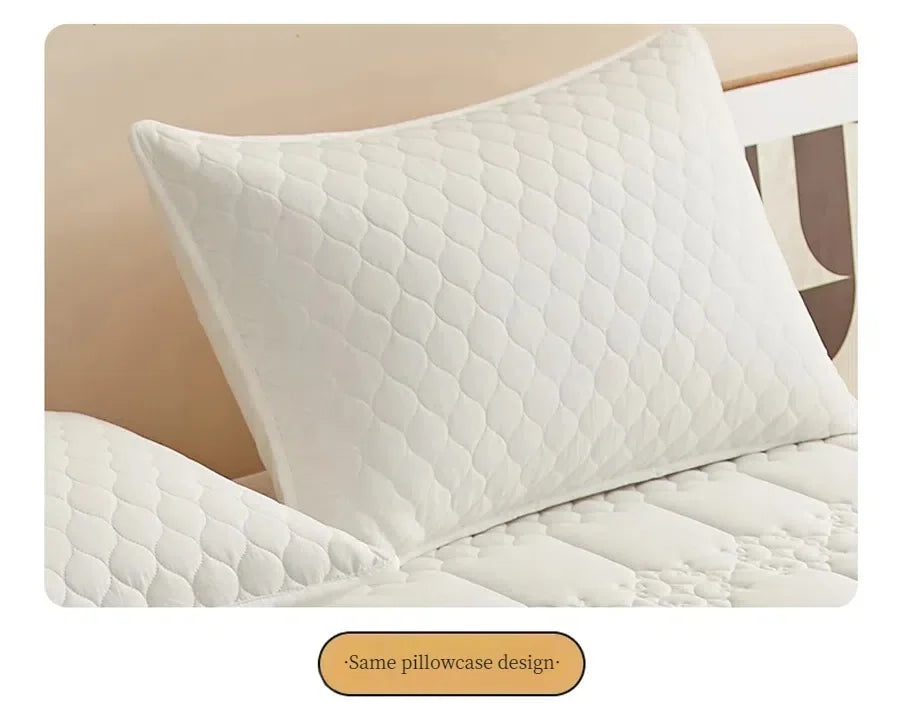 WASART King Size Double Bed Quilted Waterproof Mattress Protector Cover Elastic Fitted Sheet Protection Pad Thick Bedspread 150.