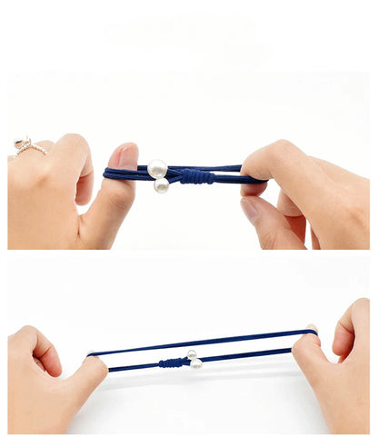 50/12PCS  Women Elastic Hair Ties Pearls Fashion Girls Scrunchies Ponytail Holder Rubber band Hair Rope Hair Accessories.