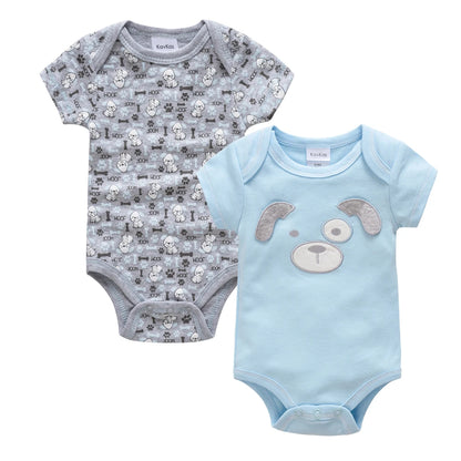 3 teile/los Baby Jungen Body Mode Körper Anzüge Kurzarm Neugeborenen Overalls Cartoon Kinder Baby Mädchen Strampler Kleidung Боди