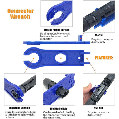 10/20/50/100/300/400PCS Photovoltaic Solar Connector Kit Plug 1000V 30A connectors for solar panels PV/MC Cable 2.5/4/6mm².