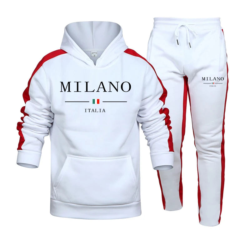 High Quality Daily Fashion Autumn Winter Men Two Piece Hot Sales Men's Tracksuit Casual Outdoors Sets Hoodie Comfortable Jogging.