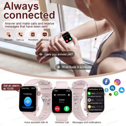 2025 New ECG+PPG Monitoring Smart Watch Women Blood pressure Blood Lipid Uric Acid Women Menstrual Health Tracker Smartwatches.