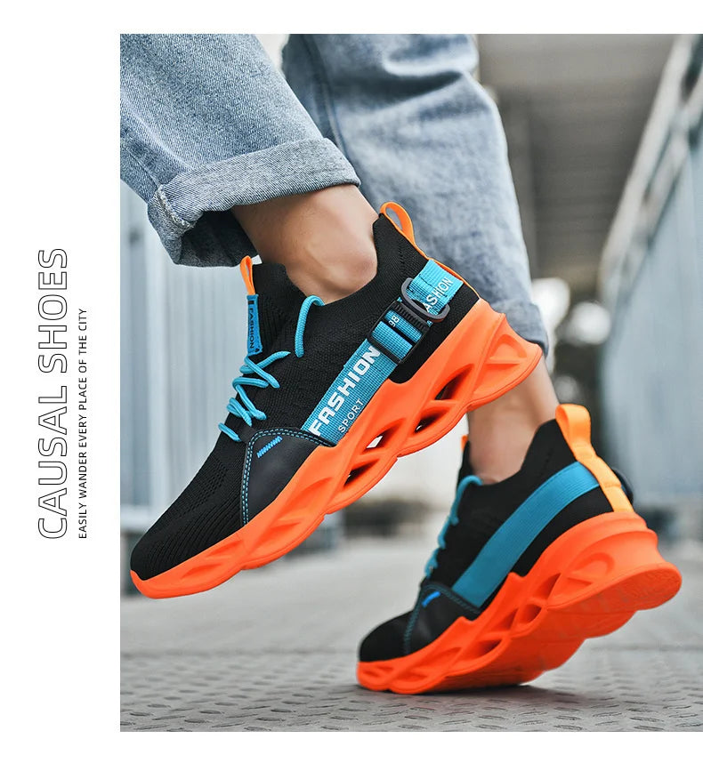 Men Shoes Breathable Fashion Mesh Running Shoes Man High Quality Unisex Light Tennis Baskets Athletic 2023 Sneakers for Men