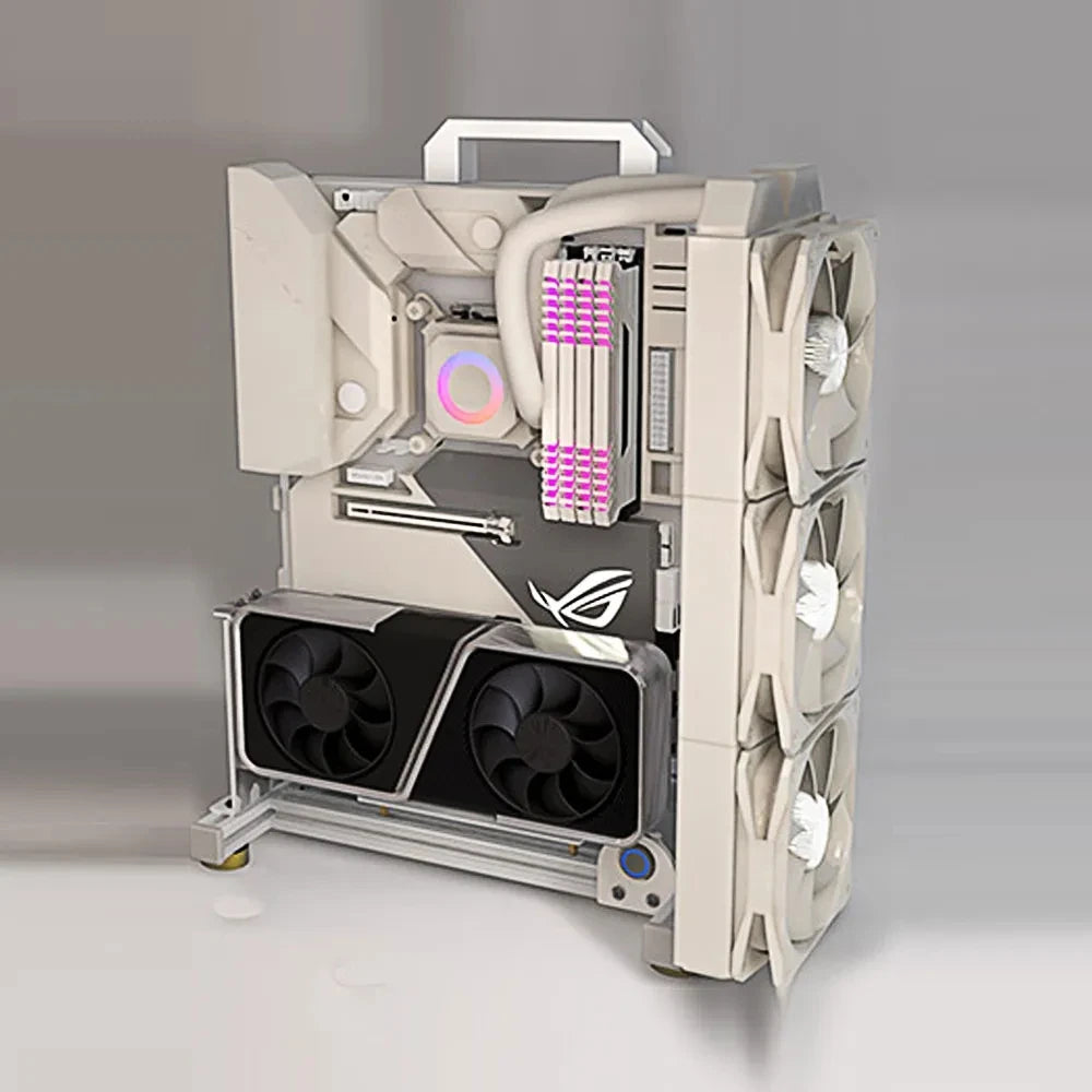 Open PC Case Frame Rack ITX MATX ATX EATX Gamers Cabinet DIY Water Cooler Desktop PC Creative Gabinete Gaming Chassis MOD.