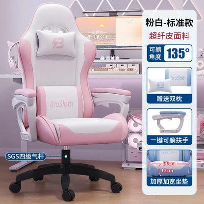 Bezaubernder Stuhl für Studenten, bequemes langes Sitzen, verstellbarer Home-Office-Gaming-Sitz