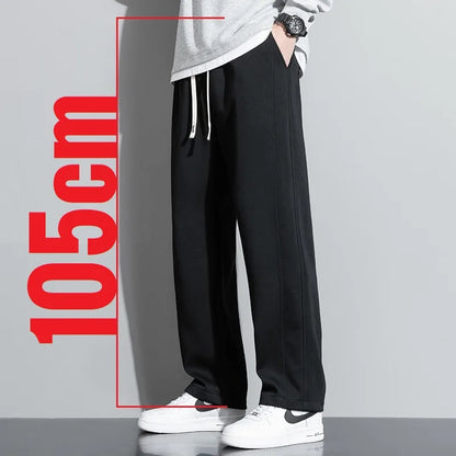 Extra Long leg Length Men's Tall Pants Elastic Waist Sweatpant Male Black Stretch Sport Jogger Trouser 190 Cm 195 107 115 200cm