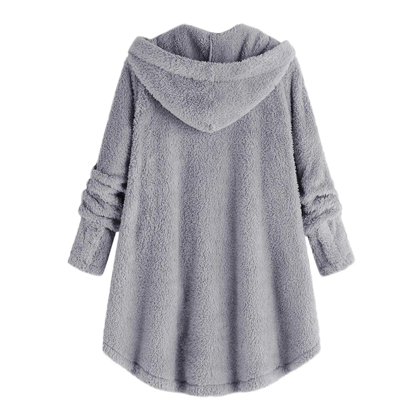 Herbst Wintermantel Frauen warme Teddybär Mantel Woll jacke weibliche Plüsch mantel Kapuzen jacke neue Damen mäntel einfarbige Jacke