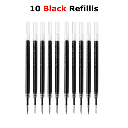 KACO Gelschreiber, Press-Signaturstift, Schreibwaren, Metall-Stiftclip, 0,5 mm, schwarze Tinte, schnell trocknend, großes Fassungsvermögen, 800 m, glattes Schreiben