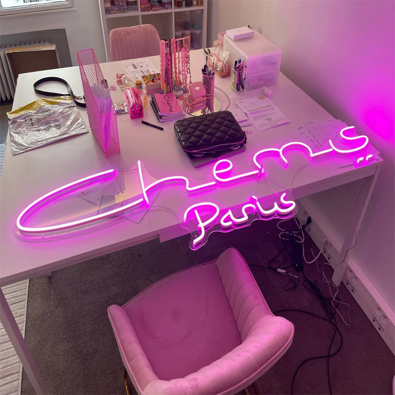 Custom Neon Led Sign Personalised Neon Light Room Decoration DIY Wedding Party Birthday Store Business Name Design.