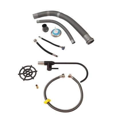 Unterbauwaschbecken unter der Theke, Küchenspüle, 68 x 45 cm, verdickter Edelstahl, Digitalanzeige, Küchenspüle