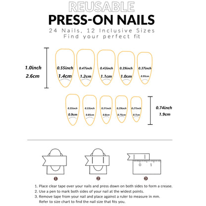 ARTAUG 24PCS Short Press On Nails Square Pink Fingertip White French Trim Press On Nails Full Cover Fake Nails Set Nail.