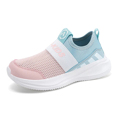 Girls Slip on Shoes Children Sneaker Fashion Knit Fabric Luxury Kids Casual Shoes Lightweight School Sports Girls Shoes