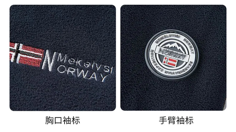 Men's Polar Fleece Jacket Winter Windproof Stand Collar Coat Zip-Up Thermal Fleece Lined Coats Casual Warm Outwear Men Clothing.