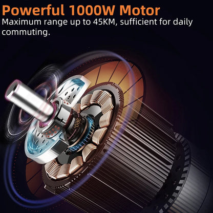 JUICEASE Adult Electric Scooter 31/35km/h 500W/1000W 35KM/50KM Long Range 8.5/10Inch Tyre 10.5/14.5Ah Large Battery Kick Scooter.