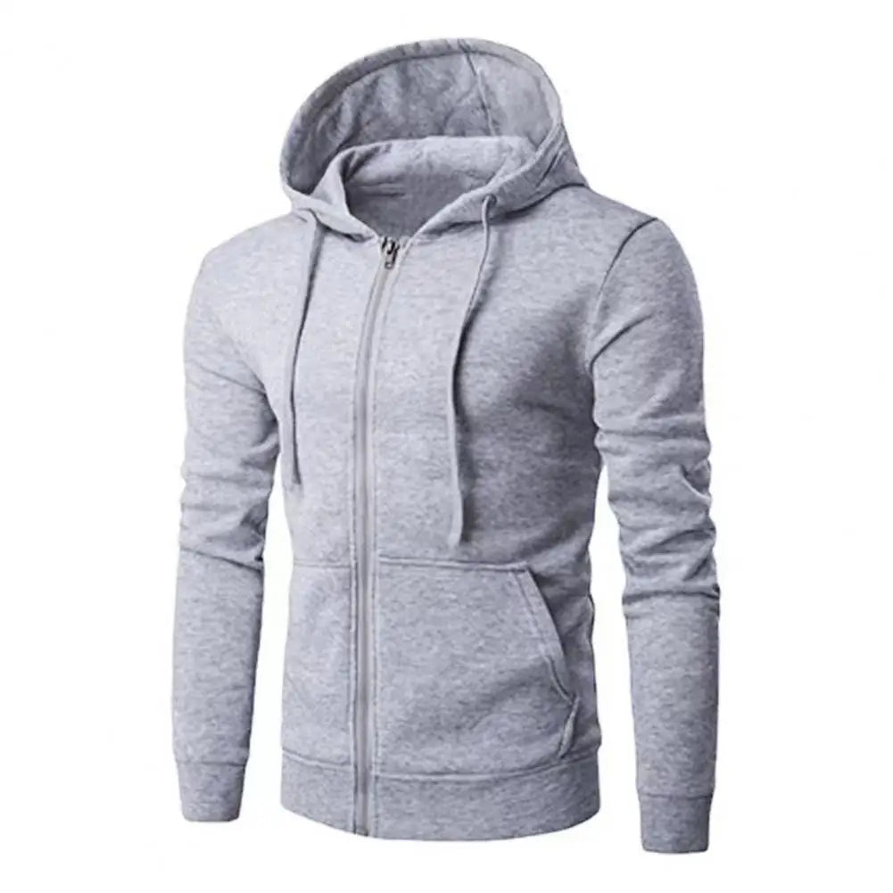 Autumn Men Sweatshirts Long Sleeve Jacket Hoodie Zipper Closure Jacket Male Hoodies Sweatshirt Slim Fit Male Clothing.