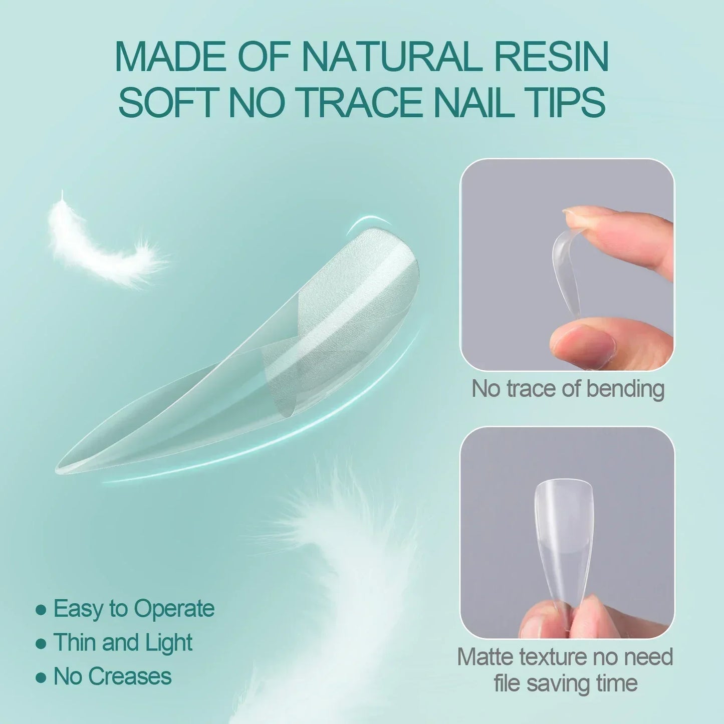 Nailpop 120pcs Acrylic Nails Fake Capsule Short Almond Coffin Square Artificial Nail Extension Soft Gel Tips Accessories Tools.