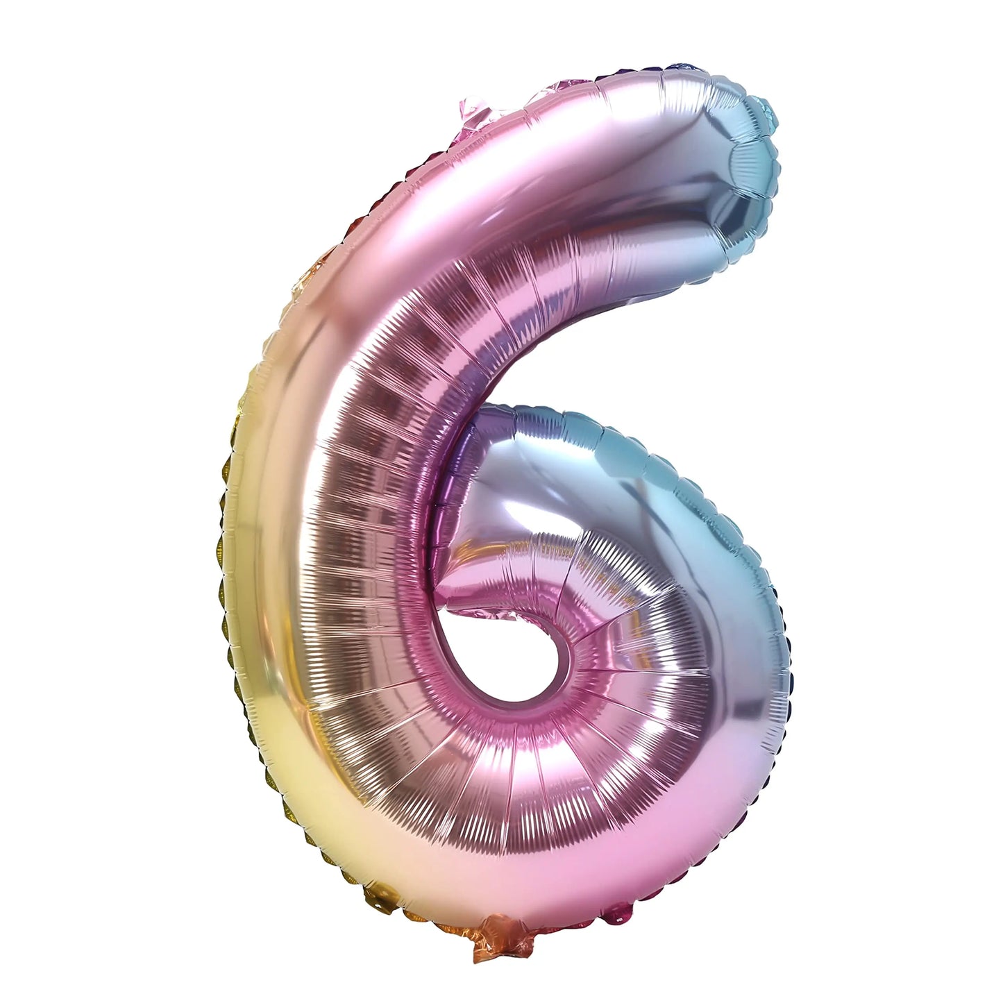 32 Zoll Regenbogen-Farbverlaufs-Zahlen-Folienballon 1-9 für Kindergeburtstag, Party-Dekoration, Babyparty, Brautparty, weitere Optionen verfügbar