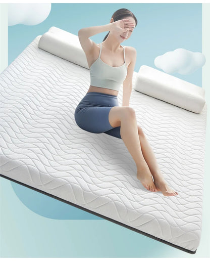 Matratze aus Sojabohnenfaser, Bodenmatte, faltbar, Tatami-Matte mit langsamer Rückfederung, 4/7 cm Dicke, King Twin, Queen-Size-Latex-Schwammbettprodukt