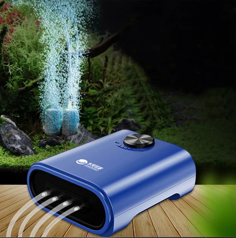 Silent Aquarium Oxygen Air Pump with Check Valve Fish Tank compactor Oxygenator Aquarium Air Compressor Aerator 220v 3w-14w.