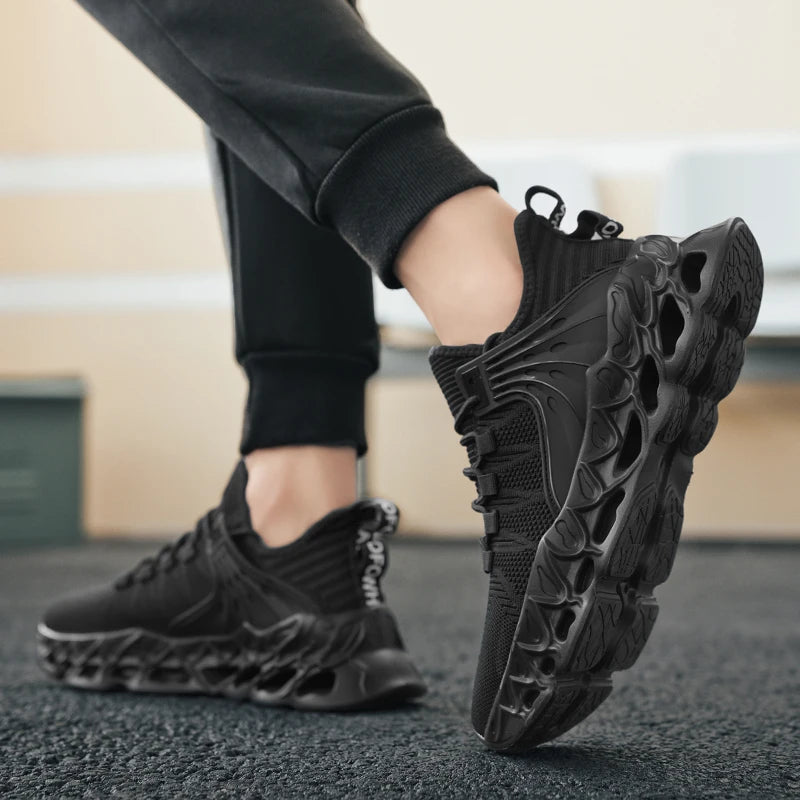 YRZL Men's Athletic Mesh Sneakers Lightweight Comfortable Running Shoes for Men Soft Sole Non Slip Casual Shoes Outdoor Walking.