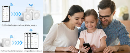 Matter WiFi Smart Switch für Homekit Smartthings Home Assistant 16A Smart Home Automation Relaismodul Funktioniert mit Alexa Google.