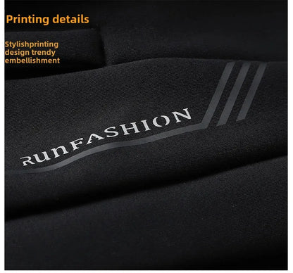 Herbst/Winter Fleece-gefütterte Herren-Hose mit Reißverschluss, warmes Fuß, Freizeithose, Übergröße, lockere Passform, gerade Bein-Jogginghose, trendig