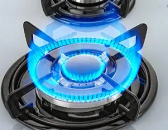 4-Burner Glass Ceramic Built-in Natural gas Propane gas New White Gas hob.