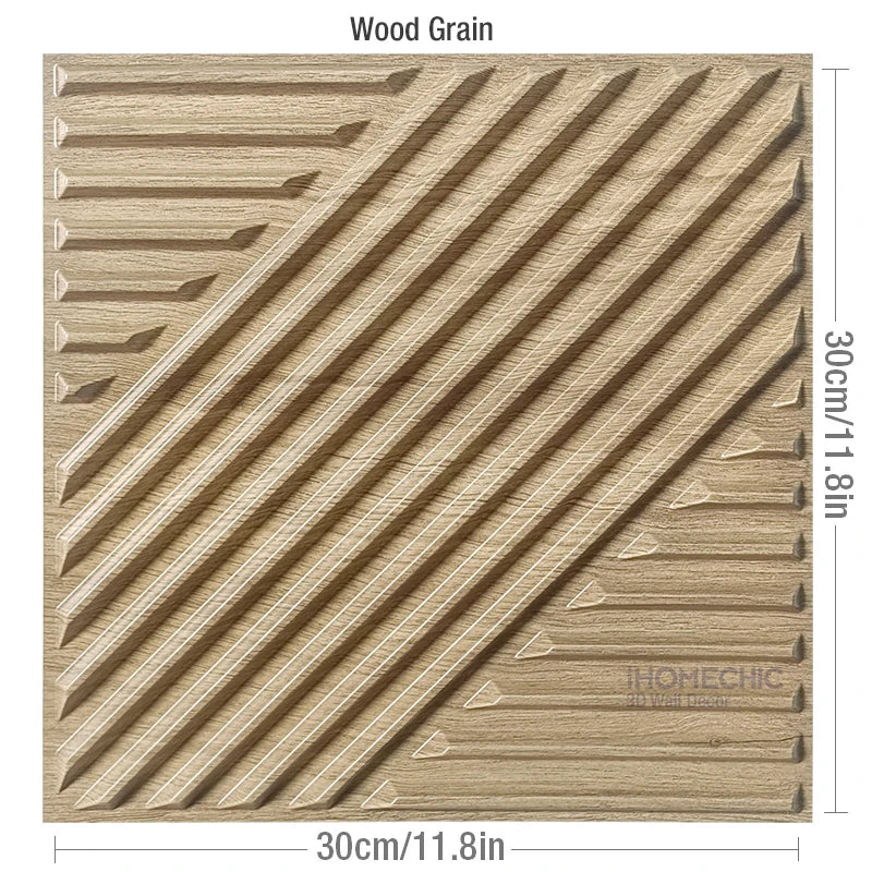 12pcs 30x30cm 3D Wall Panel Shining Gold 3D Wall Sticker Champagne gold color Wedding party background wall art Wood grain paper