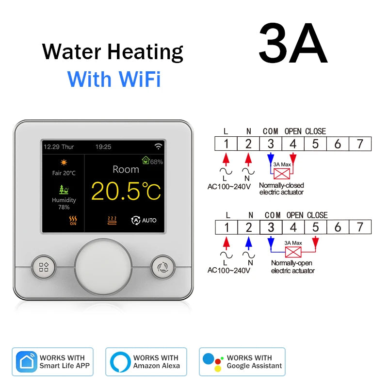 Tuya Wifi Heating Thermostat Smart Thermostat Gas Boiler  Floor Heating Termostato Digital Temperature Controller Smart Life Ale