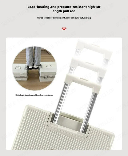 Vorne öffnender Rollgepäckkoffer mit großer Kapazität, Aluminiumrahmen, ABS + PC-Trolley, Koffer, USB-Lade-Boarding-Koffer