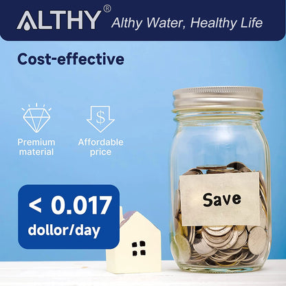 ALTHY Under Sink Drinking Water Filter Purifier -NSF/ANSI Certified Direct Connect Under Counter Drink Water Filtration System.