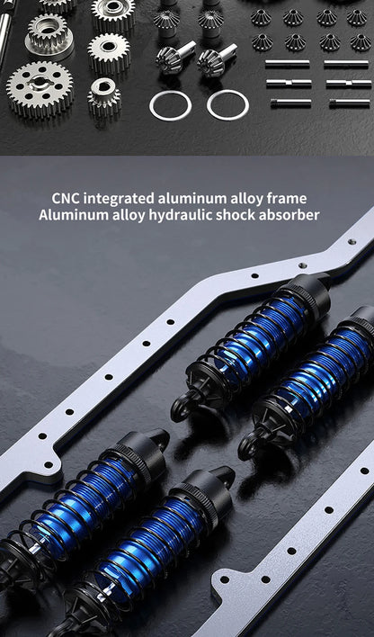 MJX in stock 1:8 Foc Westward H8h Defender Brushless 3s Off-road Differential Lock Remote Control Climbing Model Car Toy Gift.