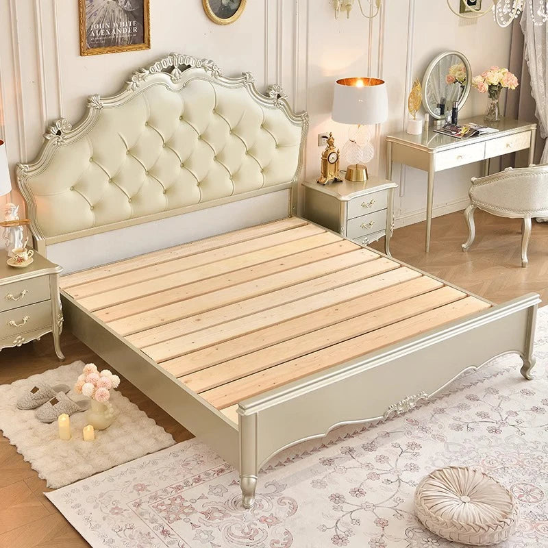 Kopfteilrahmen Doppelbett 150 x 200 King Size Hochzeitsregale Doppelbett Twin Holz moderne Cama De Casal Schlafzimmermöbel