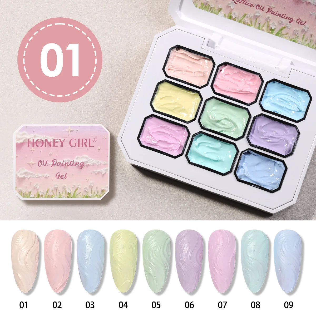 Nail Art UV Oil Paintting Gel for Nails DIY Carve Patterns 3D UV Texture Gel Carving Flowers Accessories for Manicure Tools.