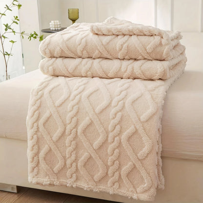1pc Single-Layer Coral Fleece Blanket, Lightweight & Multi-Purpose Blanket Bed Cover,For Living Room Sofa Cover, Nap Blanket.