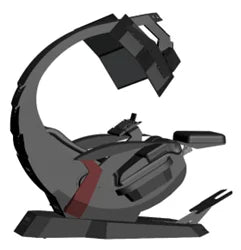 Manticore Zero Gravity Liegestuhl aus echtem Leder, Cockpit-Option, Memory-Schaum mit Massageunterstützung, mehrere Monitore